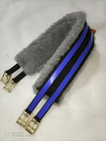 Sattelgurt Endurance Englisch "lang" by Distanzreiter.de - Royalblau 105cm